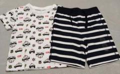 【GAP】ボーダーパンツ(ネイビー)【西松屋】パトカー柄Tシャツ
