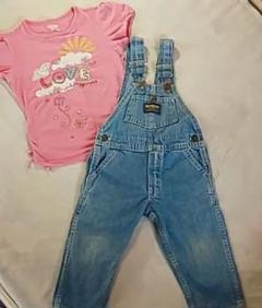 oshkosh オーバーオール ピンクの中古/未使用品 - メルカリ
