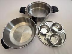 ロイヤルクイーン 小フライパン・小ドームカバー・小ラック【IH対応品】 ロイヤルクイーン 小フライパン・小ドームカバー・小ラック【IH
