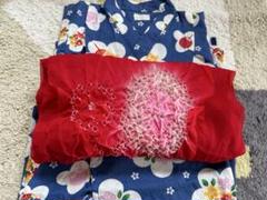 女児浴衣　帯付き　コンビミニ　セパレート浴衣