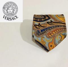 VERSACE ネクタイ ハイブランド 高級シルク スーツ 古着 オシャレ柄