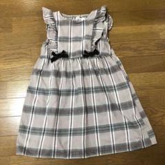スラップスリップ　slap slip チェックワンピース 130