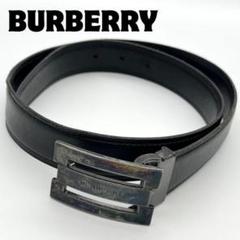 Italy BURBERRY バーバリー ベルト レザー 本革 ブラック ノバ Italy BURBERRY バーバリー ベルト レザー 本革 ブラック ノバ