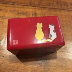 会津塗 小物入れ オルゴール 猫