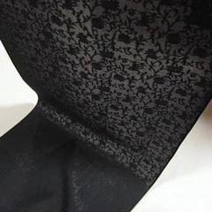 男女兼用　夏物　新品未仕立　正絹　西陣織紋紗織着尺　黒地