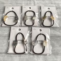 【新品】ヘアゴム　ポニープレートラメ　わんちゃん　セリア