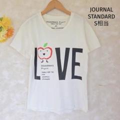 ジャーナルスタンダード OSUSOWAKE プリントTシャツ LOVE りんご