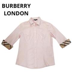 【美品】バーバリーロンドン BURBERRY フリルブラウス ノバストライプ 楽天市場】フリル（ブランドバーバリー）（シャツ・ブラウス