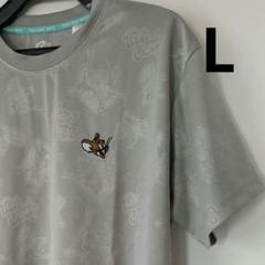 レディース　トムとジェリー　Tシャツ　L　半袖　グレー