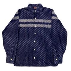 【美品】ヴィンテージシャツ　イタリア製　ペイズリー　ドレスシャツ