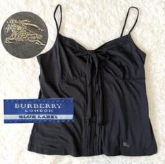 【希少・美品】BURBERRY BLUE LABEL ティアードキャミソール　黒 2025年最新】バーバリーブルーレーベルキャミソールの人気