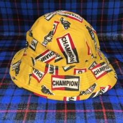 70s ヴィンテージ Champion plug 総柄ハット ☆1970's CHAMPION チャンピオン プラグ ビンテージ HAT 総柄