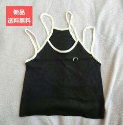 新品タグ付き　マリーンセル　ムーンプリント　トップス　ブラック　M Moon Logo Jersey Fitted T-Shirt • Marine Serre