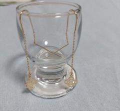 新品　未使用品　ピンクゴールド　アメリカンチェーンピアス