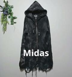 9*9様 00s archive Midas ファーピーコート　grunge p 7回再販](ORIGINAL) ハイネックフェイクアルパカミドルコート