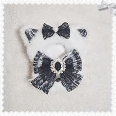 ねこ耳ぬい服　10cm用　ブラック