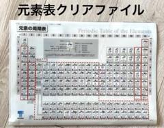 匿名配送 送料無料】受験 高校化学 元素周期表クリアファイル