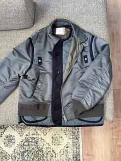 sacai 22aw MA-1 Blouson グレー sacai 22AW Nylon Twill Mix Blouson｜Yahoo!フリマ（旧PayPay