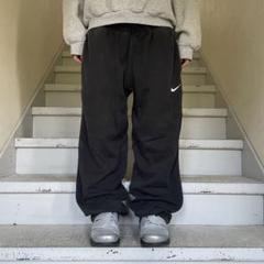 00s NIKE バギー スウェットパンツ ワイドレグ Y2K ブラック L