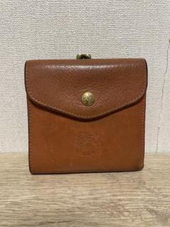 未使用　IL BISONTE　レザー二つ折り財布　ヤケヌメ　ミニ財布　袋付き IL BISONTE イルビゾンテ 財布 二つ折り財布 商品番号5472300840
