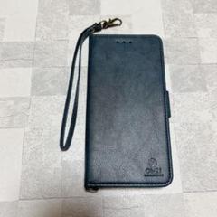 ONES iPhone13 手帳型 スマホケース ストラップ付 藍色