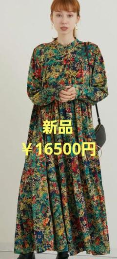 【美品】ポリーヌブロー　ペイズリー柄　ティアード　マキシ丈　シャツワンピース 美品】ポリーヌブロー ペイズリー柄 ティアード マキシ丈 シャツ