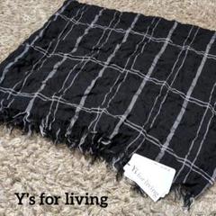 Y´s Yohji Yamamoto ワイズ 大判ストール 黒 ヨウジヤマモト