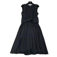 極美品✨ フェラガモ　ロングワンピース　48　大きいサイズ　フレア　上品　黒