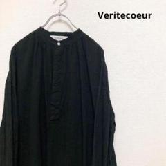 Veritecoeur★ガスボイルコットン★チュニック★バンドカラー★ブラウス