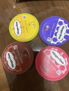 ハーゲンダッツ アイスクリーム 4種セット空き蓋
