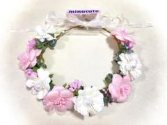 minacute 花かんむり　ピンク