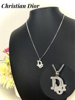 超美品✨ Dior ディオール ネックレス 立体ロゴ ストーン