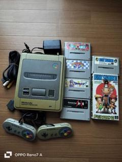 スーパーファミコン本体一式、ソフト5本セット
