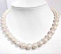 淡水パールネックレスバロックパールネックレス　NO25-1299