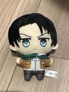 進撃の巨人 ちびぬい マスコット ぬいぐるみ リヴァイ 進撃の巨人 ミニおすわりたぴぬい リヴァイ (キャラクターグッズ