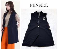 ヤマダヤ fennel☆ジャガードチュニックジレ 2way 新品 24000円 ヤマダヤ fennel☆ジャガードチュニックジレ 2way 新品 24000円