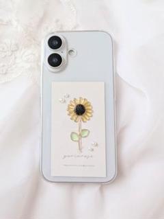 ひまわり iPhoneケース　iPhone16
