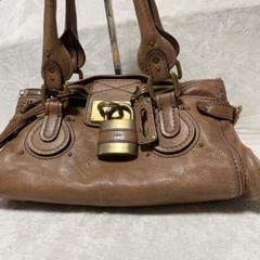 【希少】 Chloe パディントン 南京錠 レザー ハンドバッグ　黒 Y2K Chloe ハンドバッグバッグ パディントン ブラック カデナ 南京錠