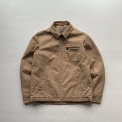 90s USA古着○ディッキーズ 企業刺繍 ダックパーカー キャメル