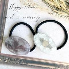SALE❗️☆No.274☆ハンドメイド　レジンアクセサリー ヘアゴム2個セット