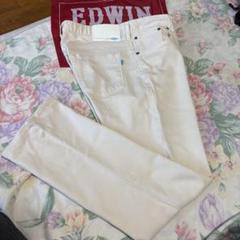 美品W88-90cmEDWIN JERSEYS春夏すごい楽5Pストレッチパンツ