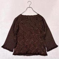 美品＊レリアン リネン混ブラウスジャケット ピンク 13号 大きいサイズ 日本製 バンドカラーブラウス | Leilian plus house (Women/大きい