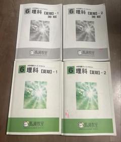馬渕教室テキスト　6年生 馬渕教室 6年生 中学受験 理科 夏期 1.2 テキスト、解説セット