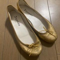 【美品】レペット　repetto パンプス　バレエシューズ　38 ゴールド　ラメ 2025年最新】レペット バレエシューズ ラメの人気アイテム