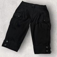 【ICB】アイシービー ショートパンツ カーゴパンツ Sサイズ 黒 カーゴパンツ