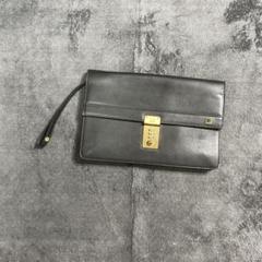 dunhill ダンヒル　セカンドバッグ　クラッチバッグ　レザー　ナンバーロック