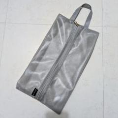 シューズケース シューズバッグ マチあり グレー