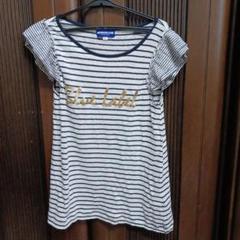 バーバリーブルーレーベル Tシャツ　ボーダー　半袖　麻100%