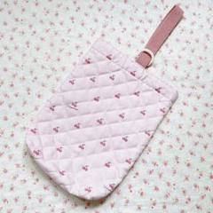 シューズバッグ 靴袋 シューズ袋 ズック袋 女の子 ピンク さくらんぼ チェリー