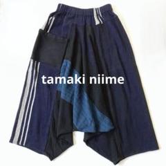 ✨美品 タマキニイメ ガウチョパンツ 切替 ウール